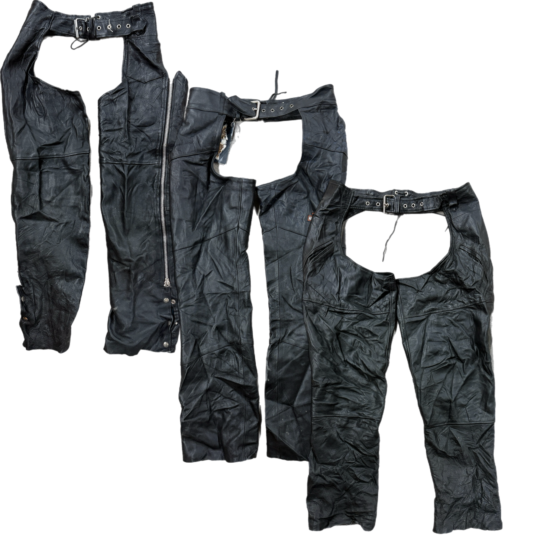 Collection of COWBOY LEATHER CHAPS in a gallery layout