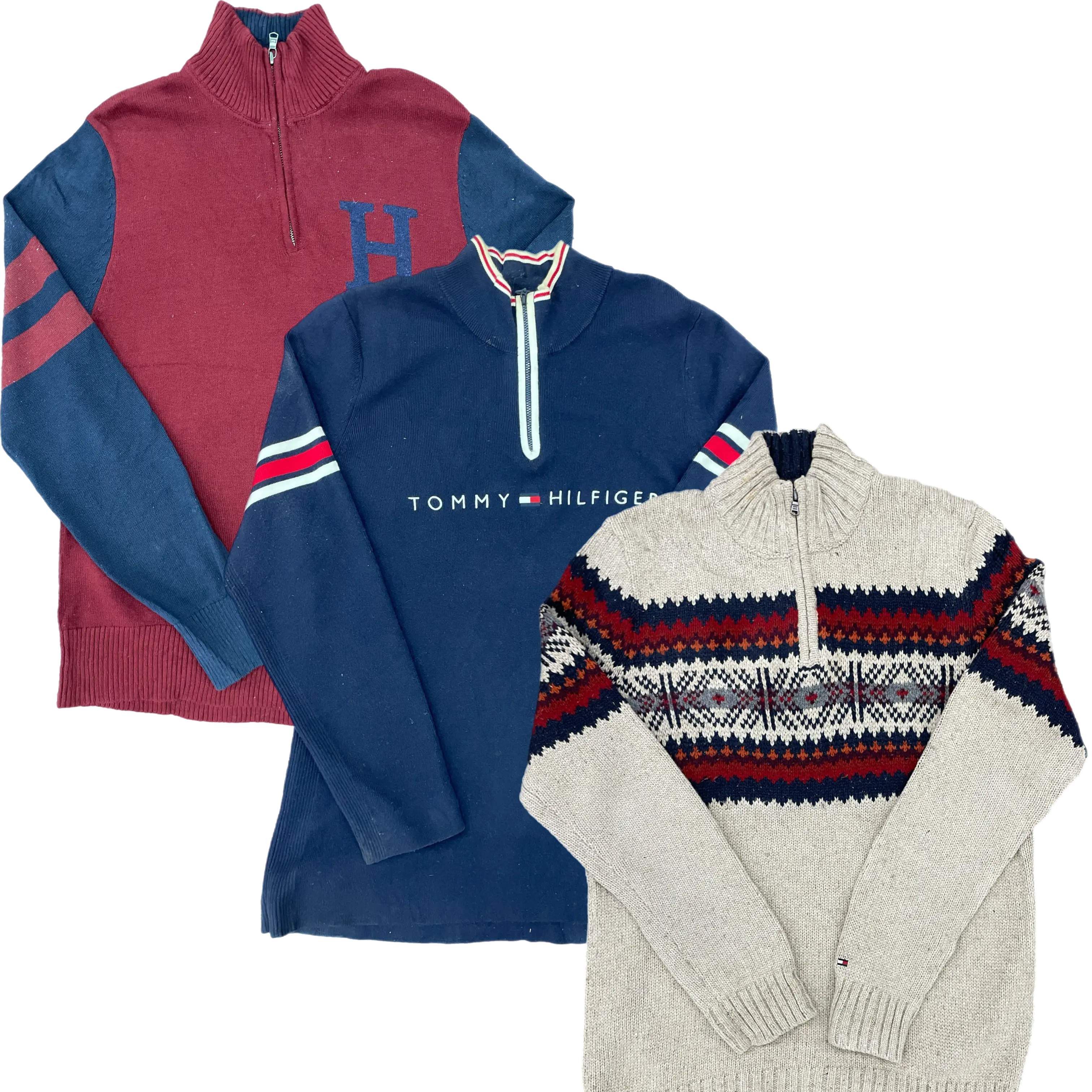 Collection of 25X TOMMY HILFIGER HALF ZIPPER SWEATER in a gallery layout