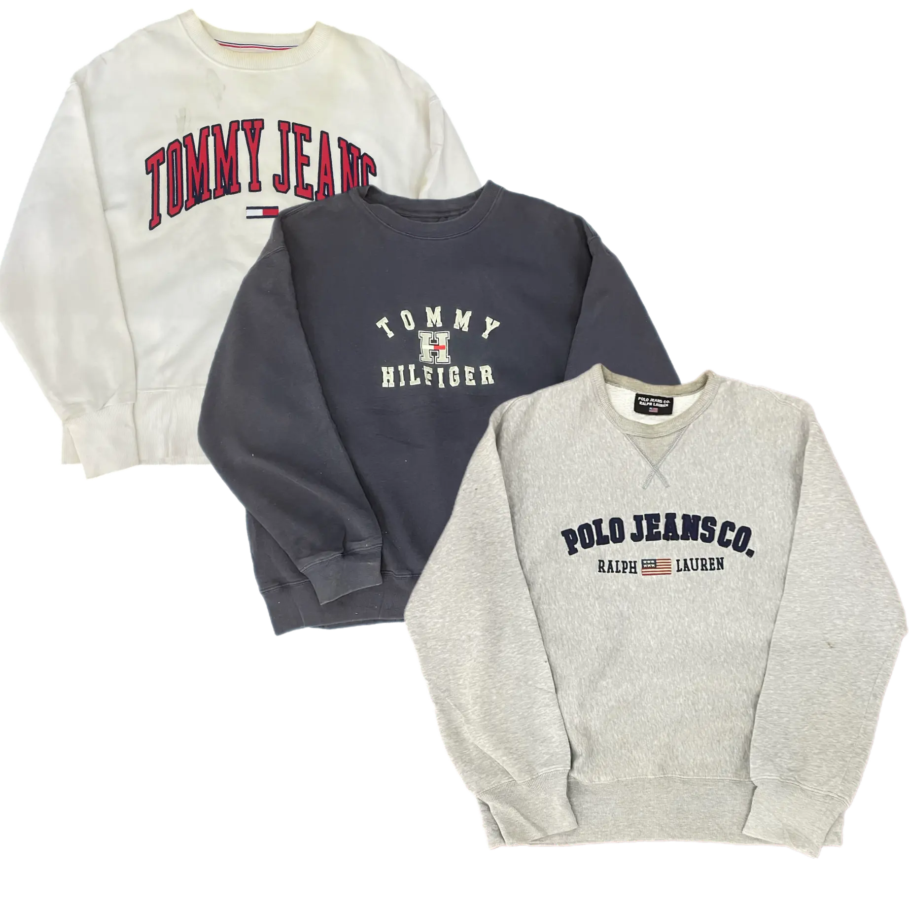 Collection of 25X POLO TOMMY SWEATS & HOODIES GRADE B in a gallery layout