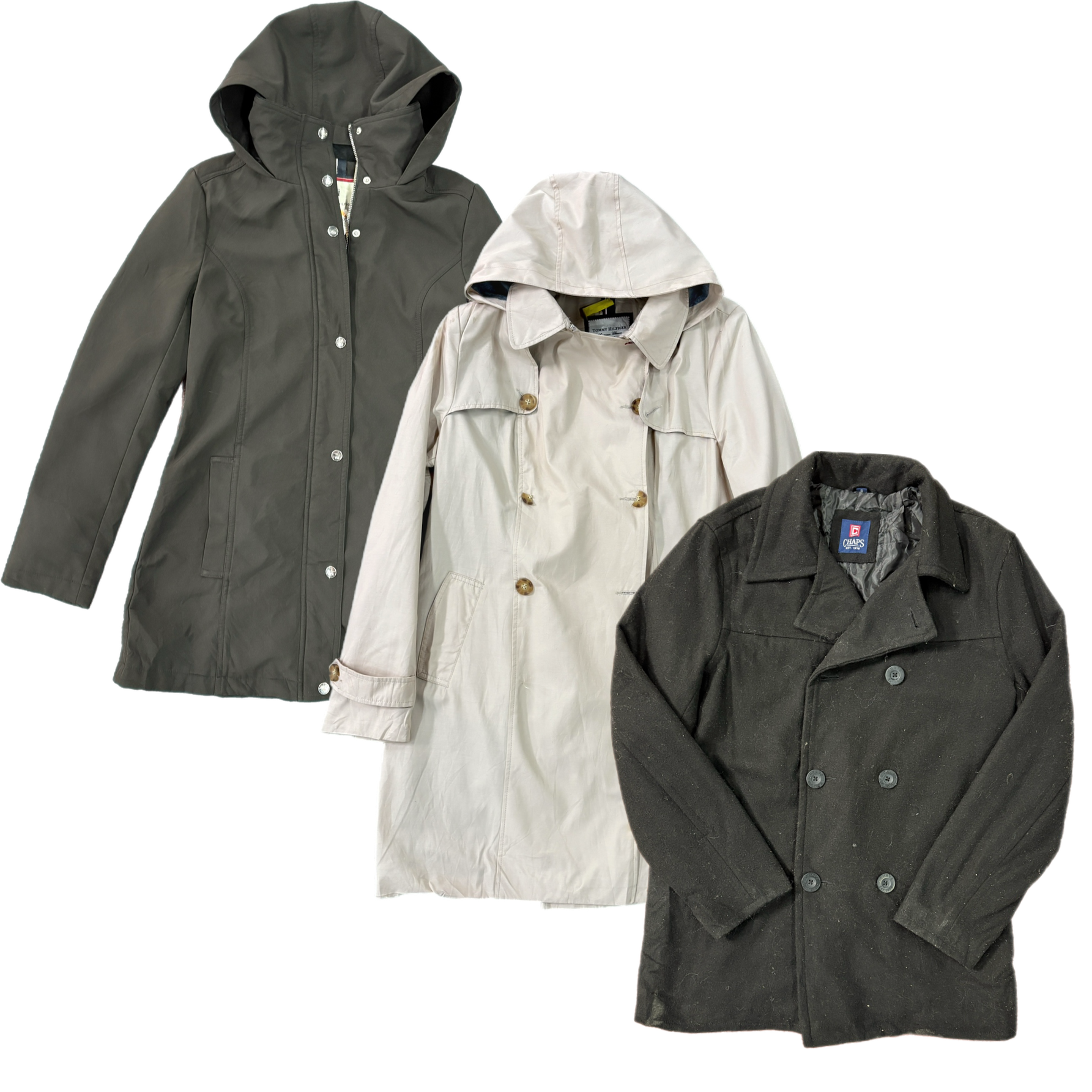 Collection of MIXED LONG COATS in a gallery layout