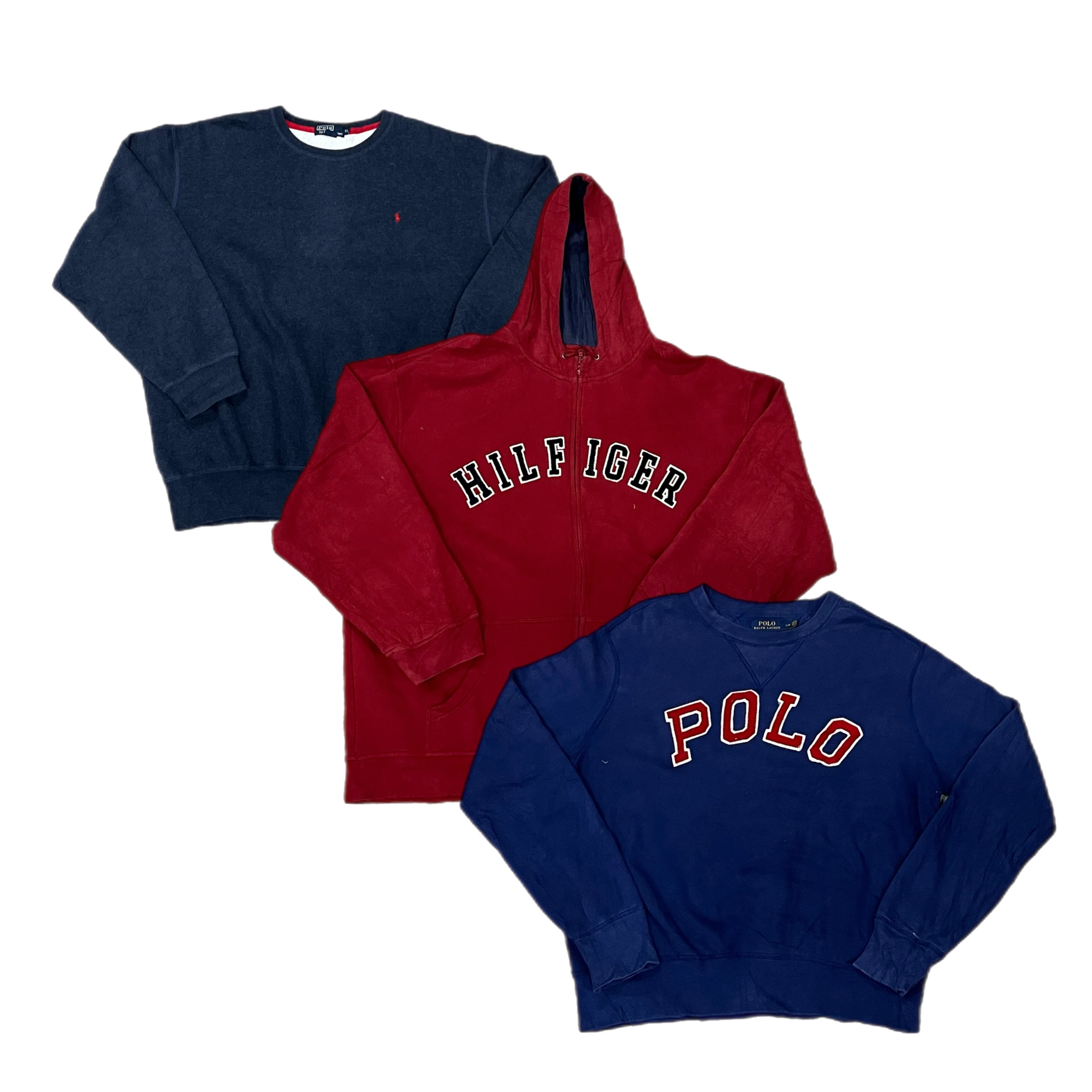 Collection of 25X POLO/TOMMY SWEAT/HOODIES in a gallery layout