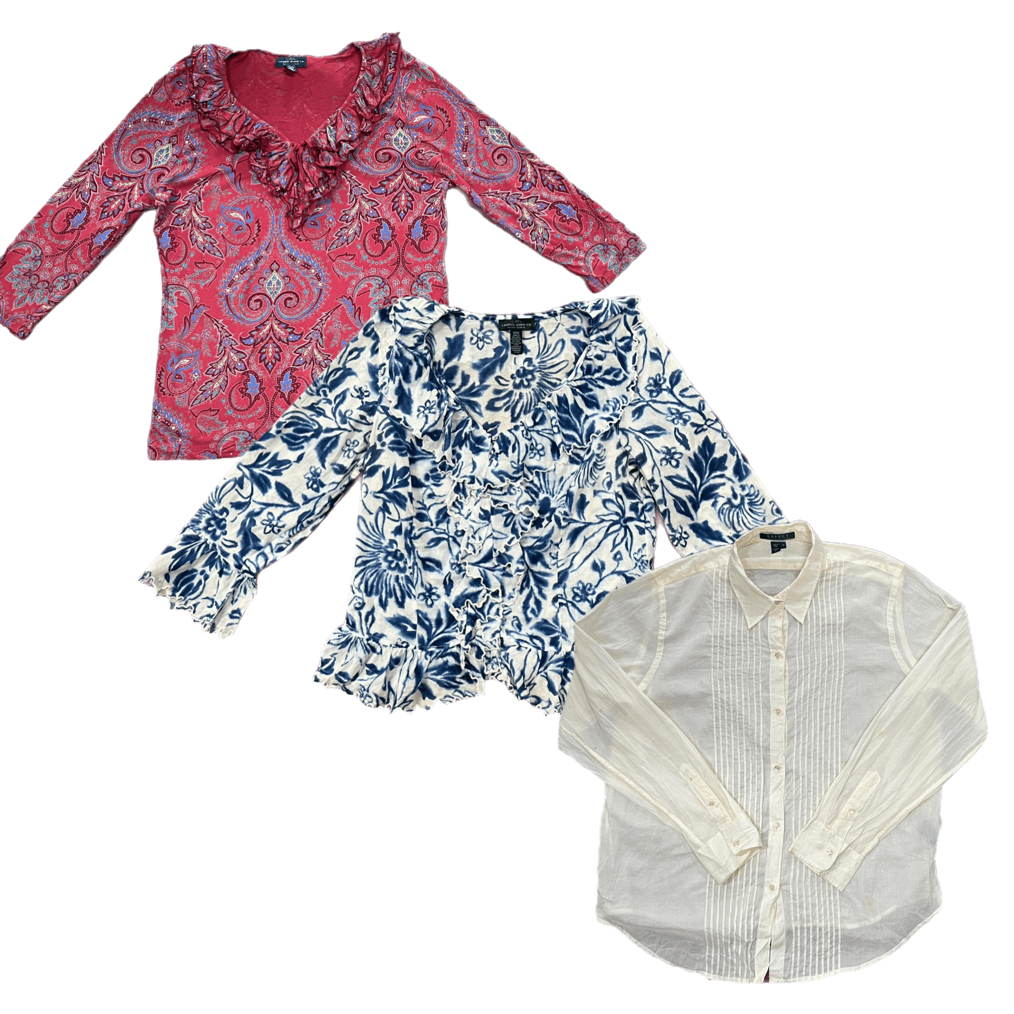 Collection of RALPH LAUREN BLOUSE in a gallery layout