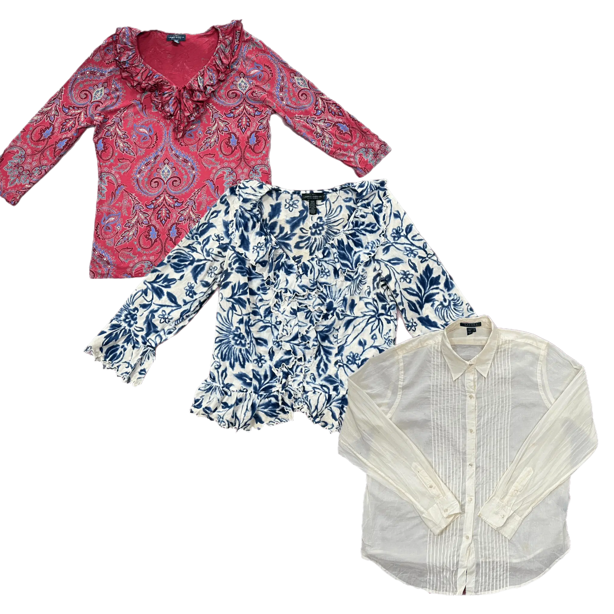 Collection of RALPH LAUREN BLOUSE in a gallery layout