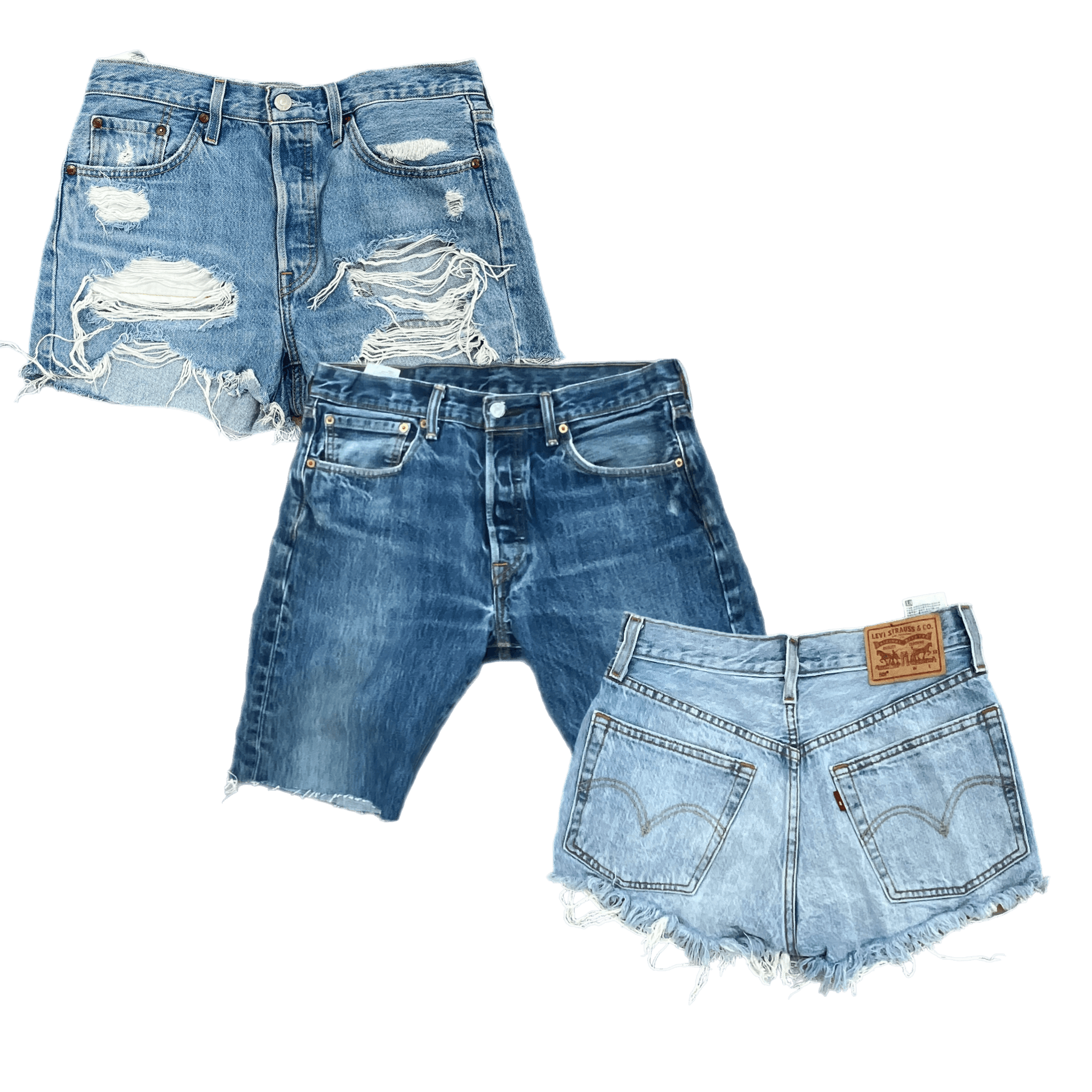 Collection of LEVI'S 501 SHORTS in a gallery layout
