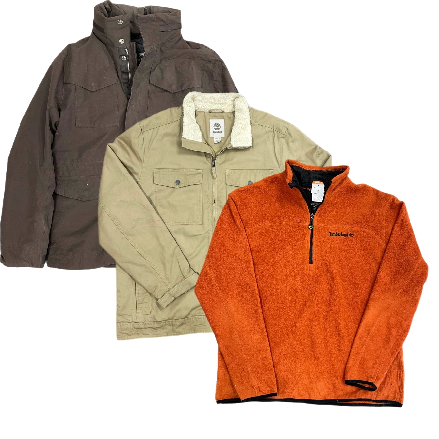 Collection of 25X TIMBERLAND JACKET & FLEECE in a gallery layout