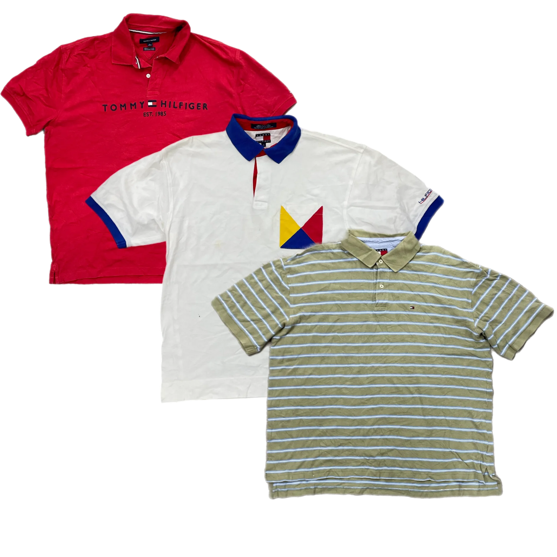 Collection of 50X TOMMY HILFIGER COLLAR T-SHIRT in a gallery layout