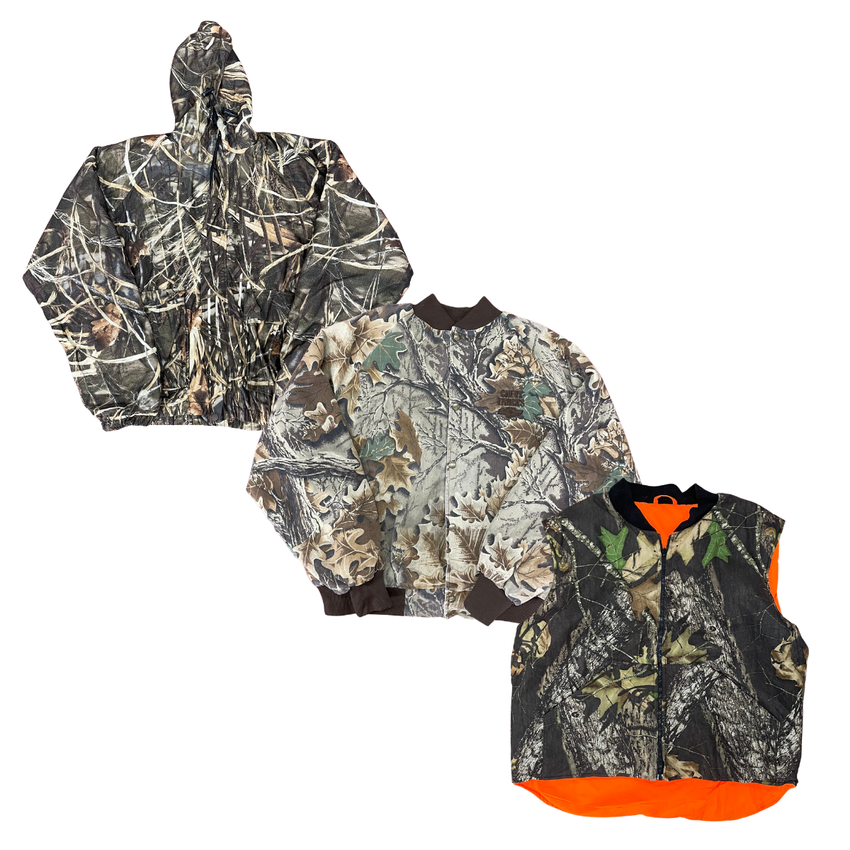 Collection of JUNGLE PRINT HUNTING JACKETS in a gallery layout