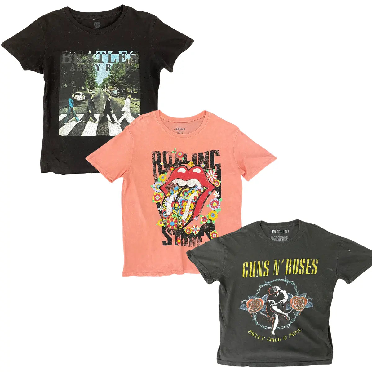 Collection of 50X LADIES BAND T-SHIRTS in a gallery layout