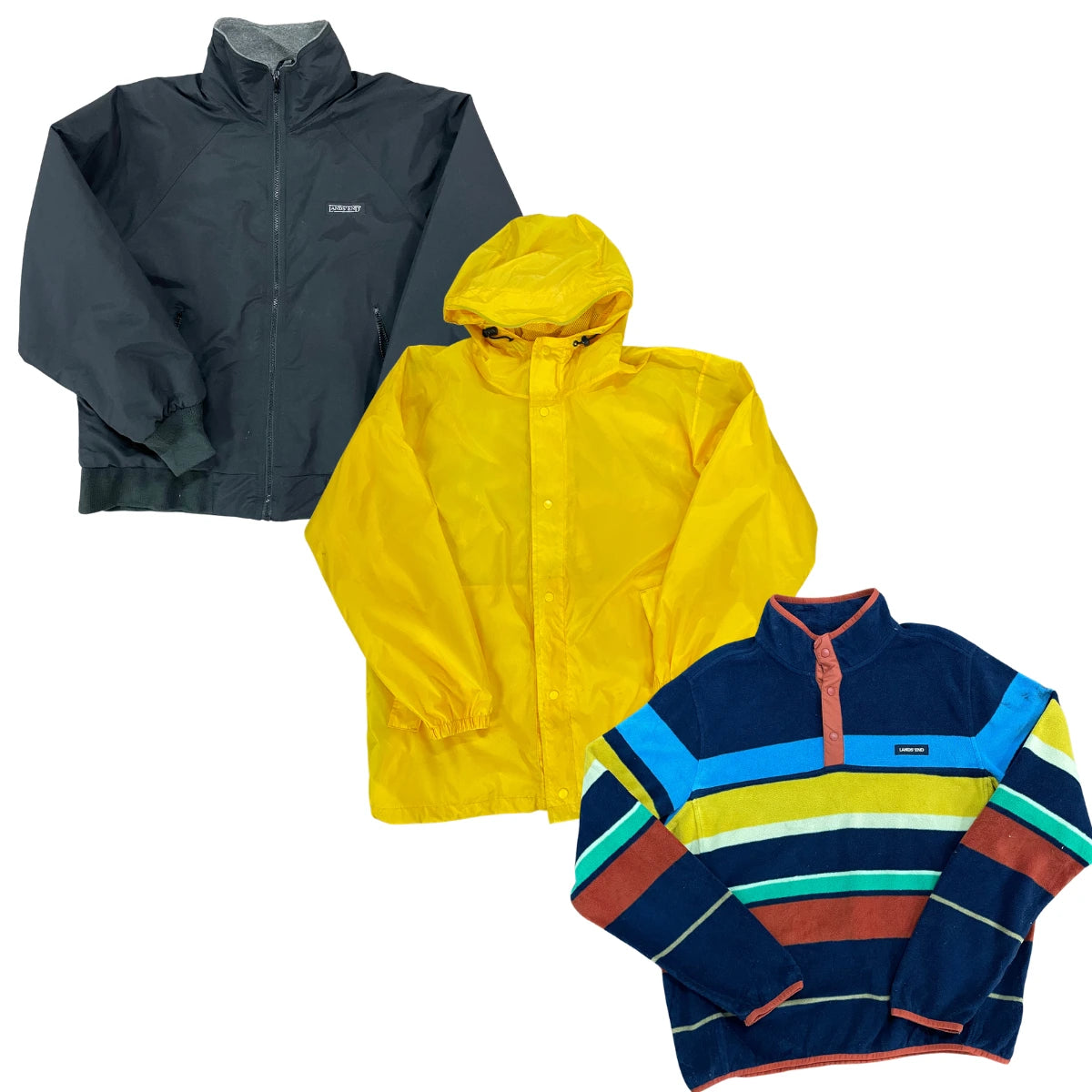 Collection of 20X LAND'S END JACKET & FLEECE in a gallery layout