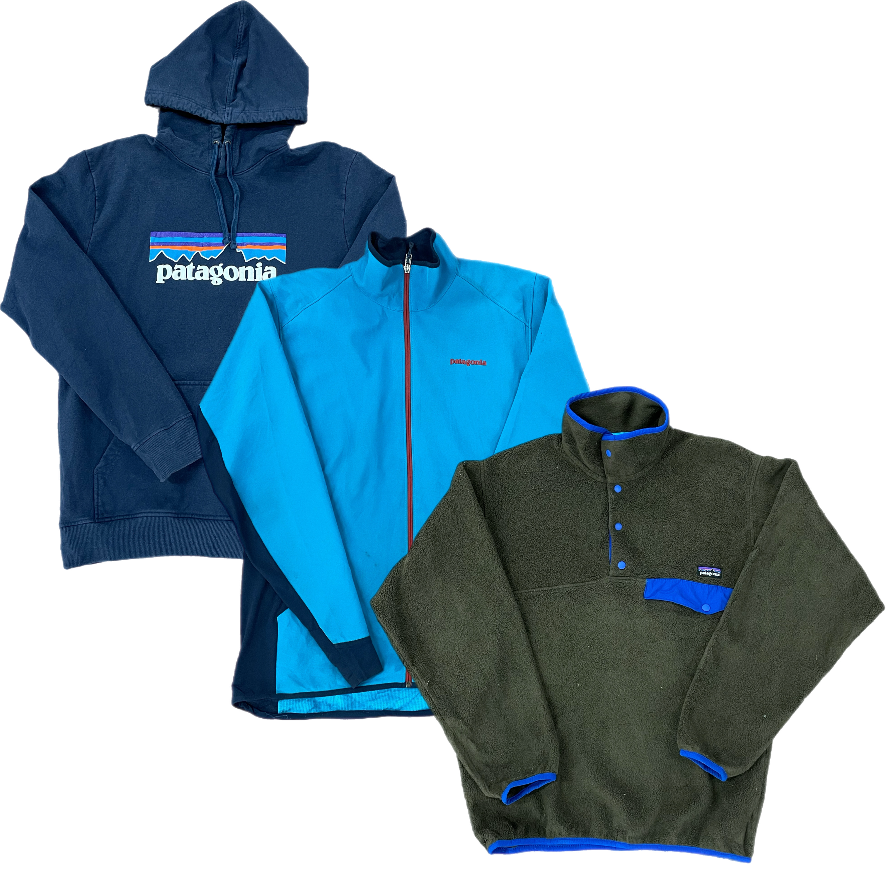 Collection of 25X MIX PATAGONIA JACKETS in a gallery layout