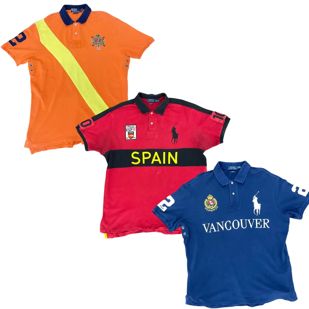 Collection of 20X POLO RALPH LAUREN SPECIAL COLLAR T-SHIRTS A/B MIX in a gallery layout
