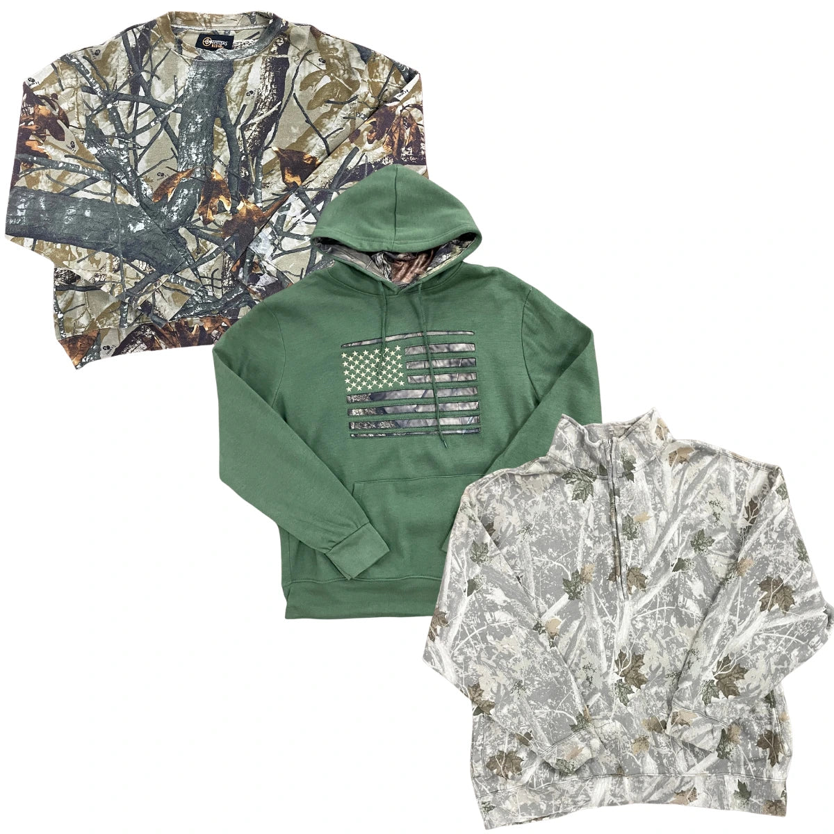 Collection of 25X REALTREE STYLE SWEATSHIRT & HOODIES in a gallery layout