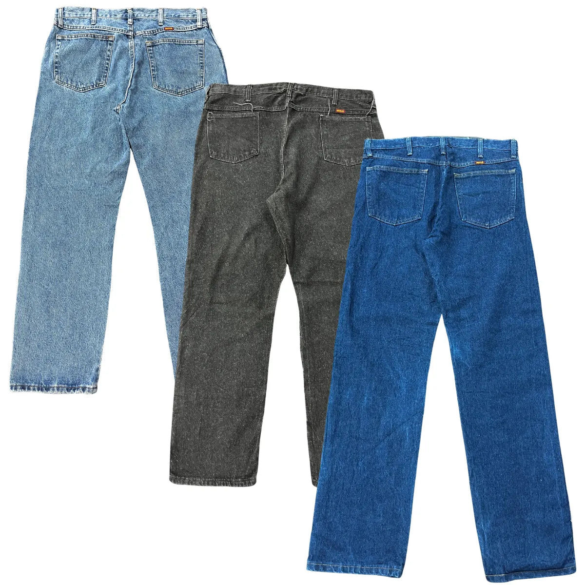 Collection of 25X RUSTLER DENIM PANTS in a gallery layout