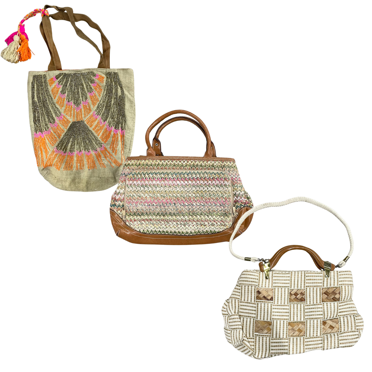 Collection of 25X SUMMER STYLE BAGS in a gallery layout