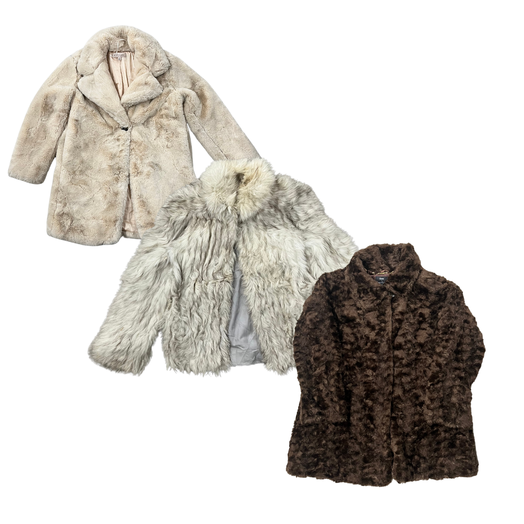 Collection of 10X FUR COATS in a gallery layout