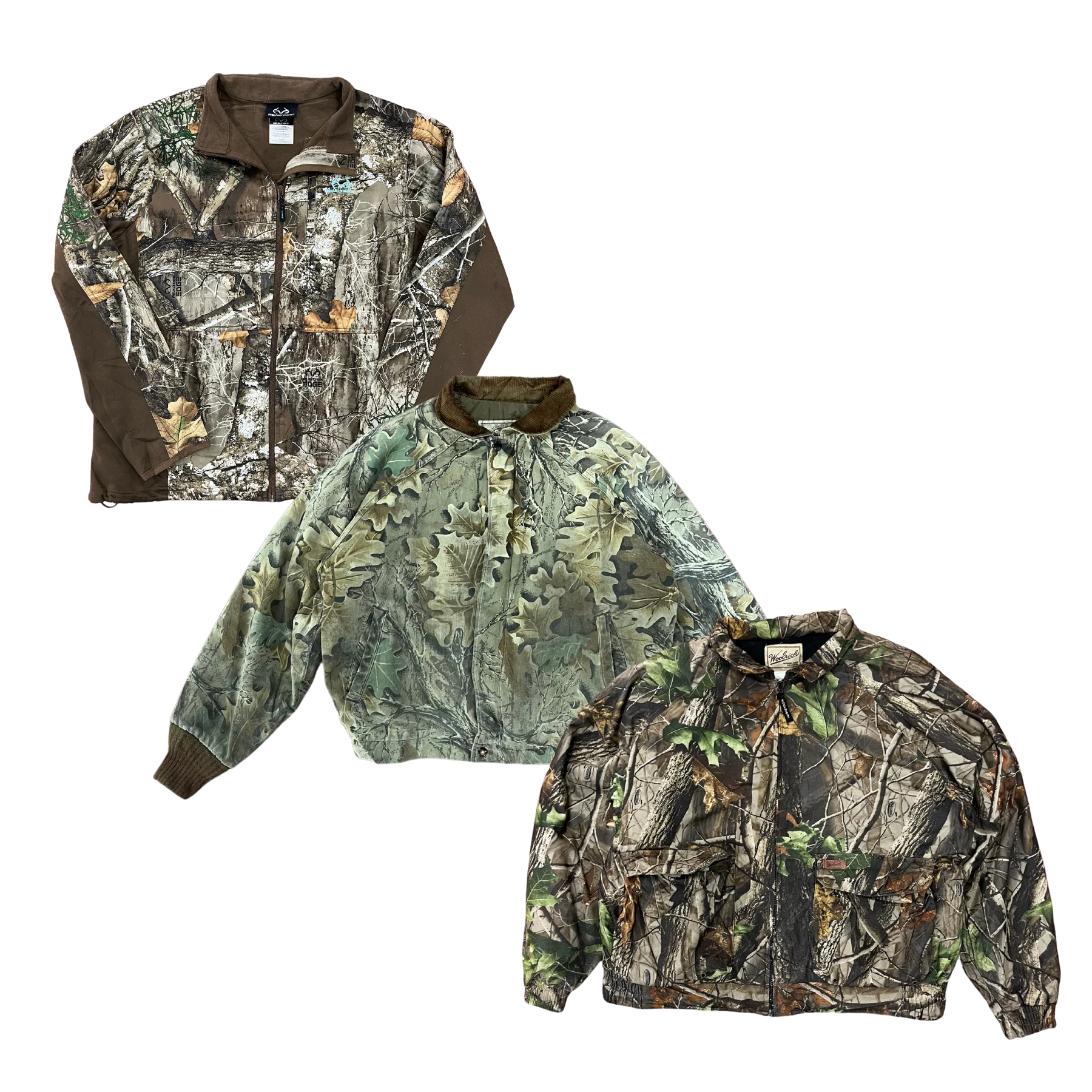 Collection of 15X REALTREE STYLE JACKETS in a gallery layout