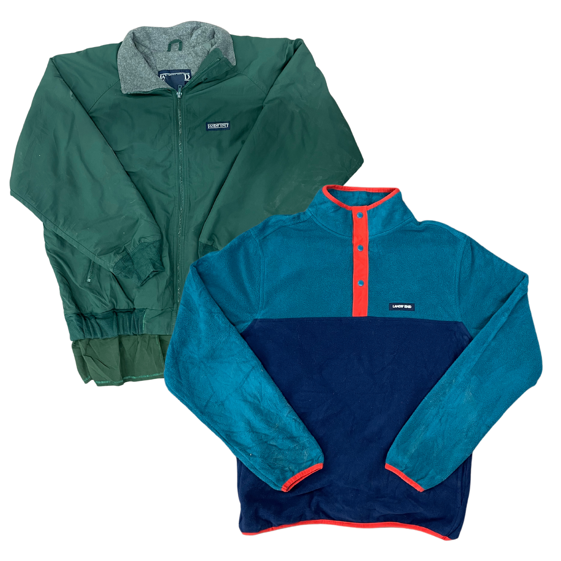 Collection of LAND'S END JACKET & FLEECE in a gallery layout