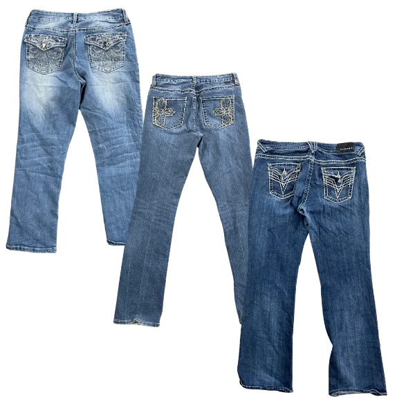 Collection of 25X Y2K JEANS in a gallery layout