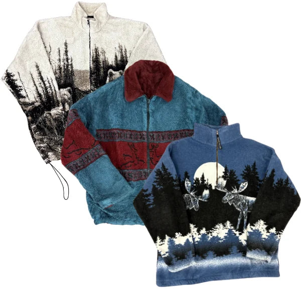 Collection of 20X ANIMAL PRINT FLEECE in a gallery layout