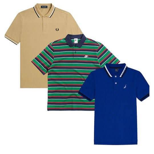 Collection of BRANDED COLLAR T-SHIRTS in a gallery layout