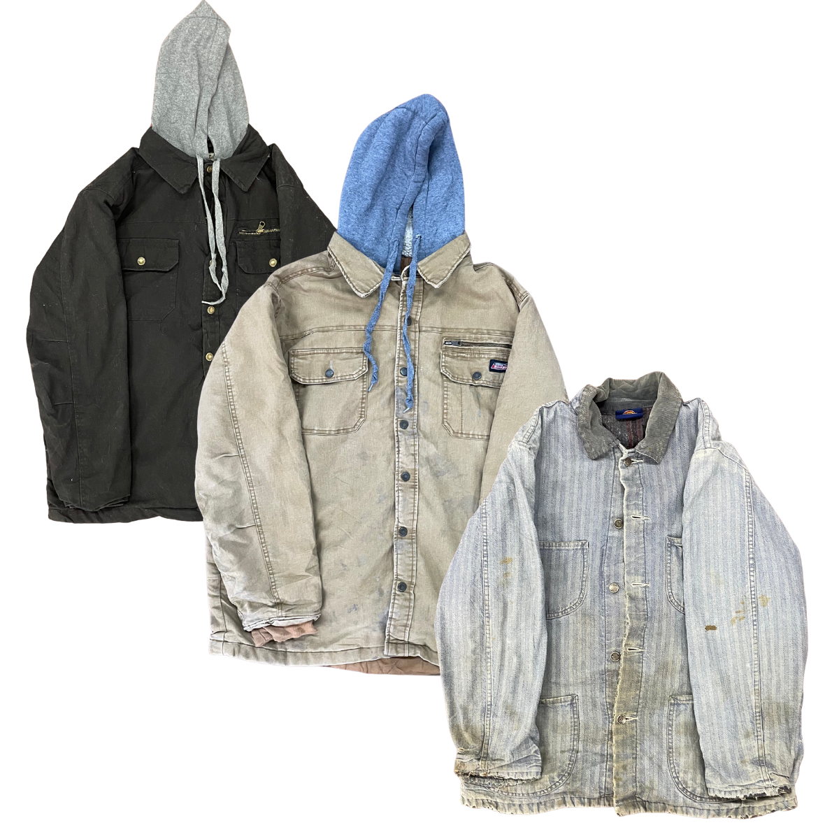 Collection of DICKIES BROKEN JACKETS (GRADE C) in a gallery layout