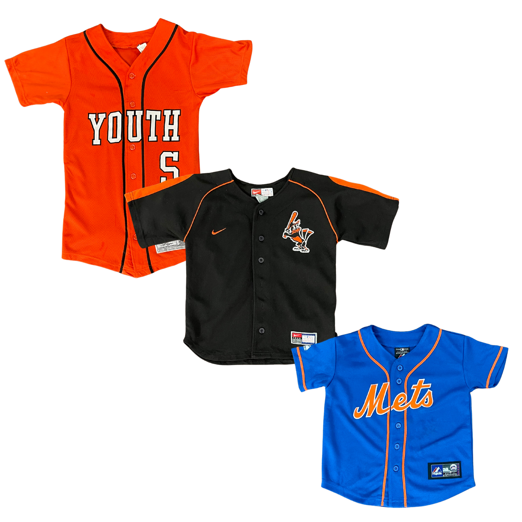 Collection of MIX CHILDREN'S BASEBALL SHIRTS in a gallery layout