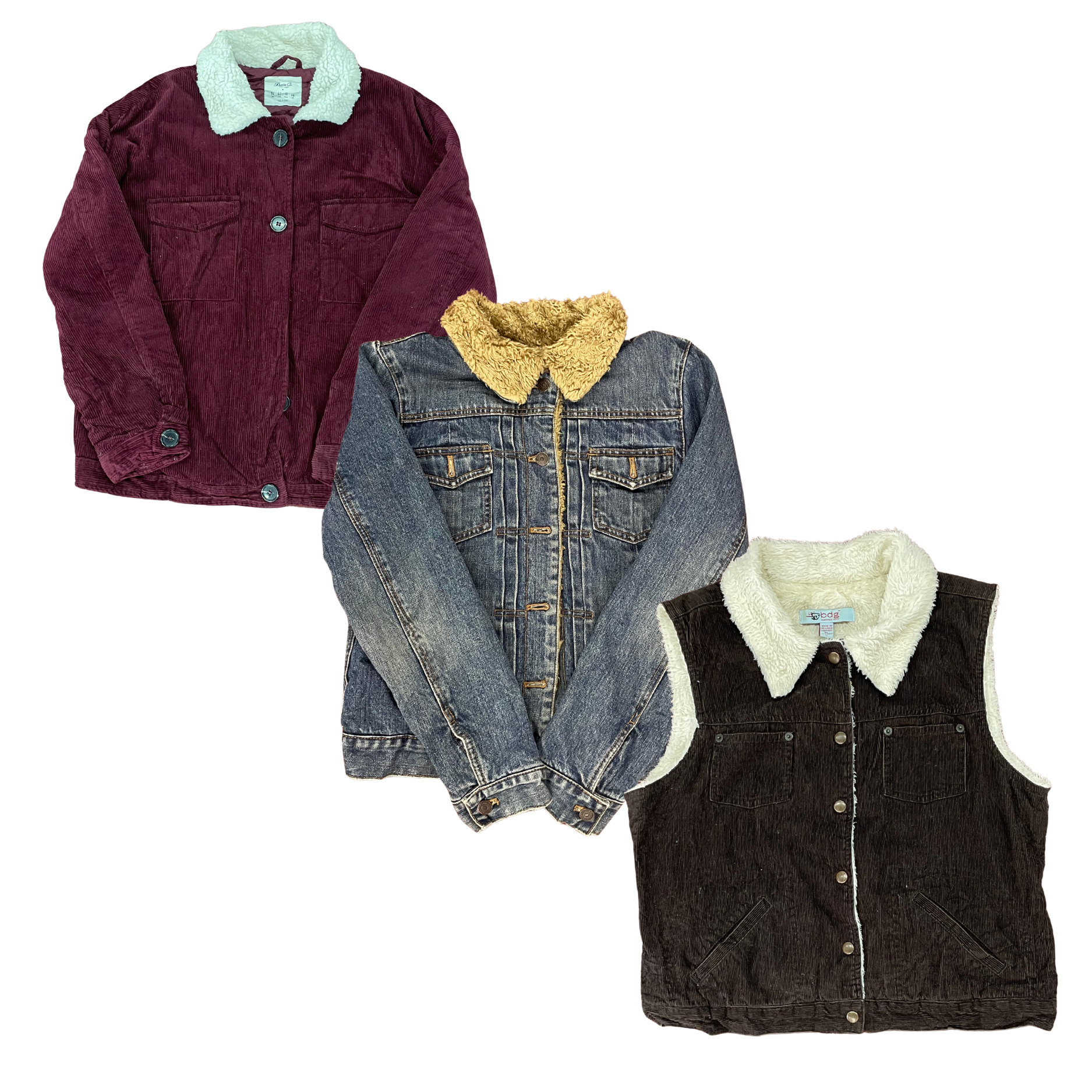 Collection of LADIES SHERPA-LINED JACKETS in a gallery layout