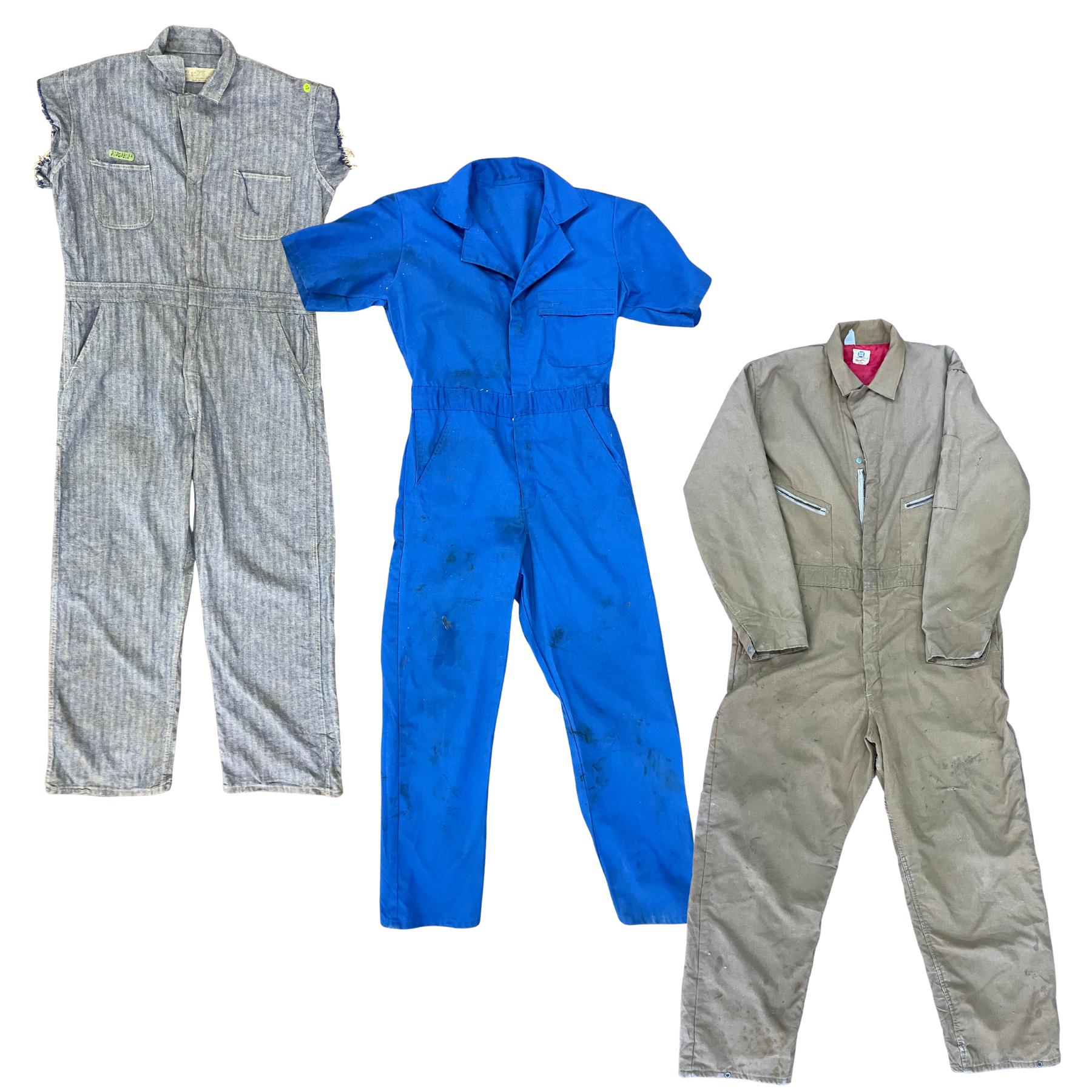 Collection of BROKEN OVERALLS (C) in a gallery layout