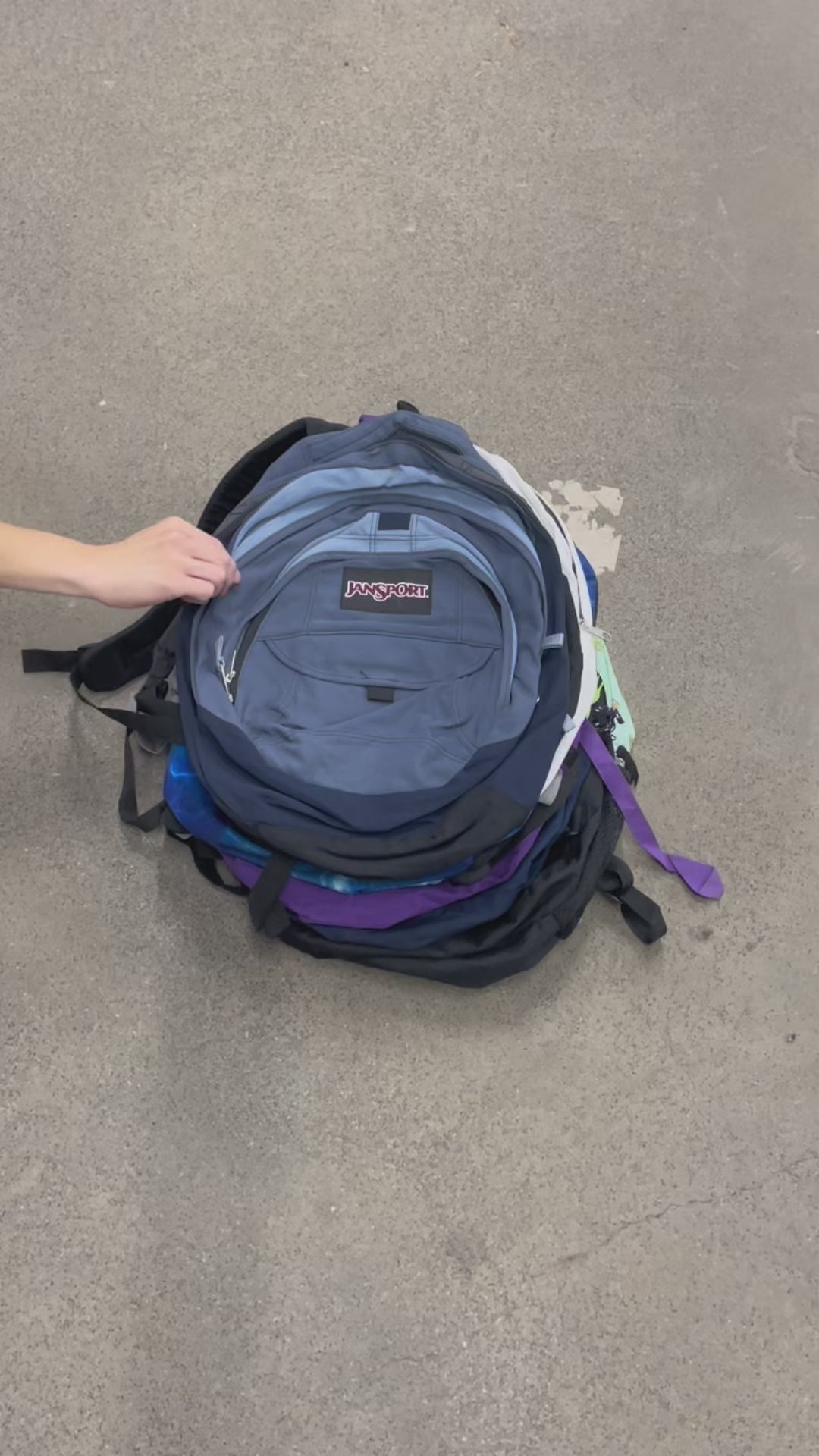 Collection of 20X JANSPORT BACKPACKS in a gallery layout