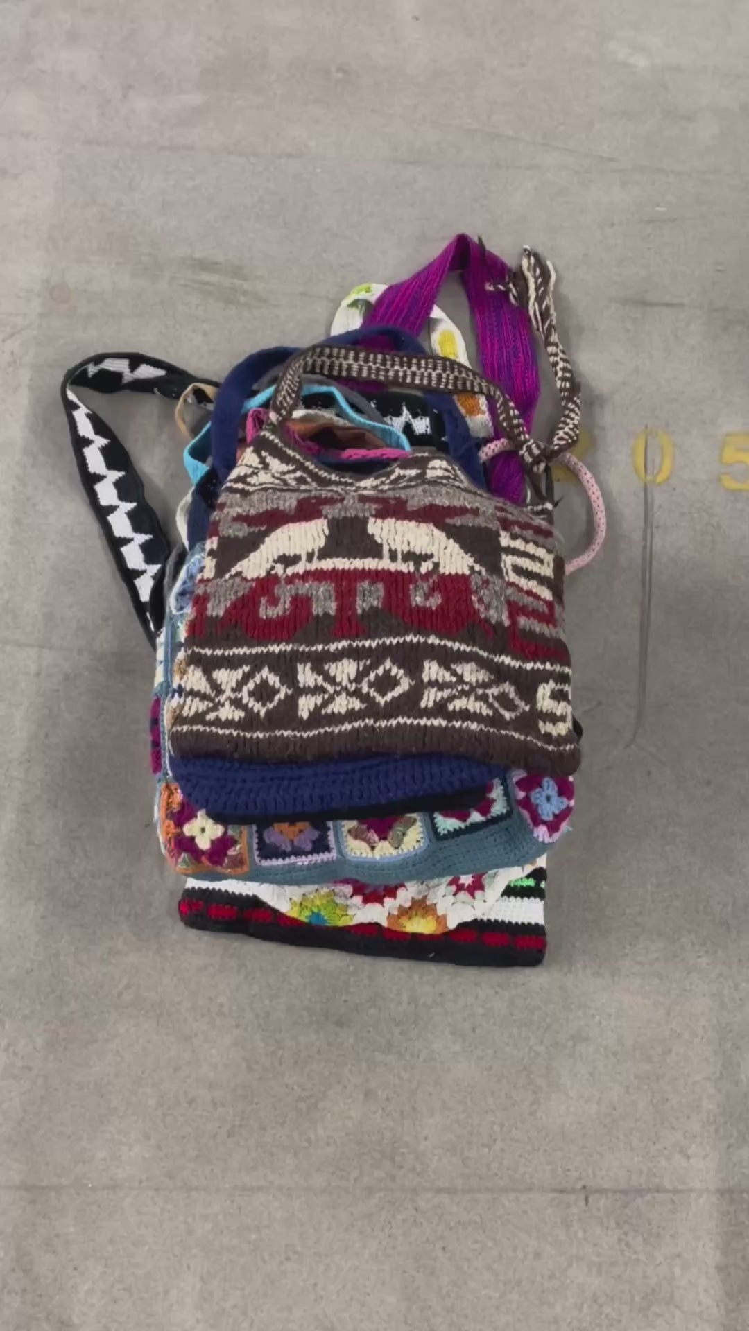 Collection of 20X COZY KNITTED HANDBAGS in a gallery layout
