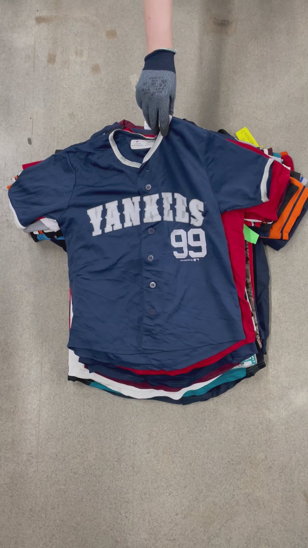 Collection of 100X MIX CHILDREN'S BASEBALL JERSEYS in a gallery layout