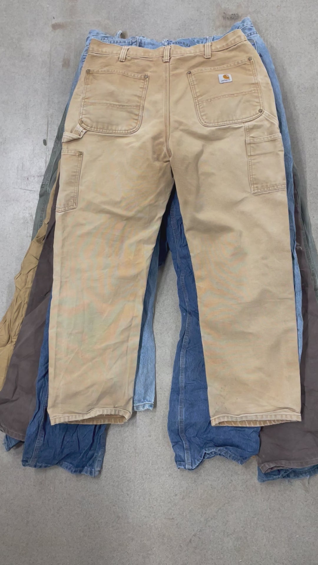 Collection of 50X CARHARTT & DICKIES BROKEN PANTS in a gallery layout