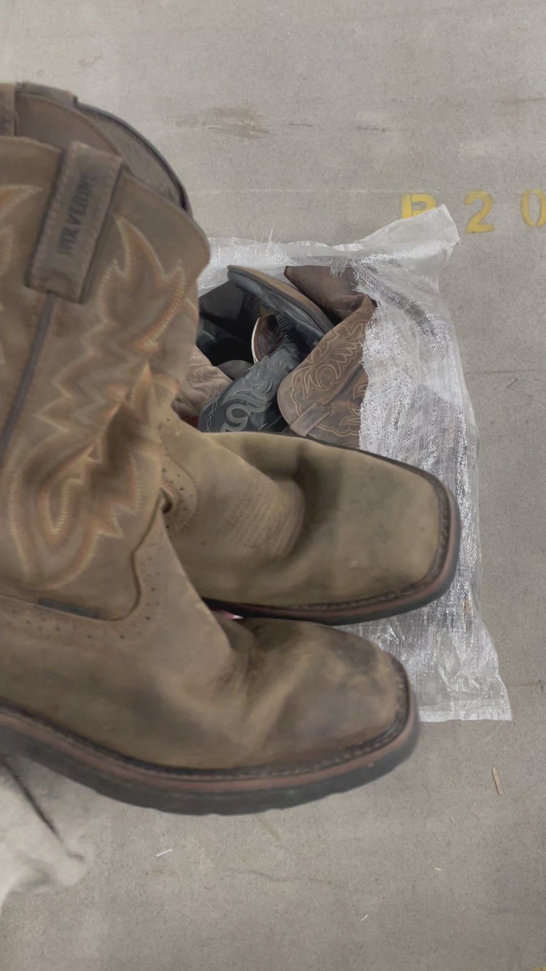 Collection of 12X COWBOY LEATHER BOOTS in a gallery layout