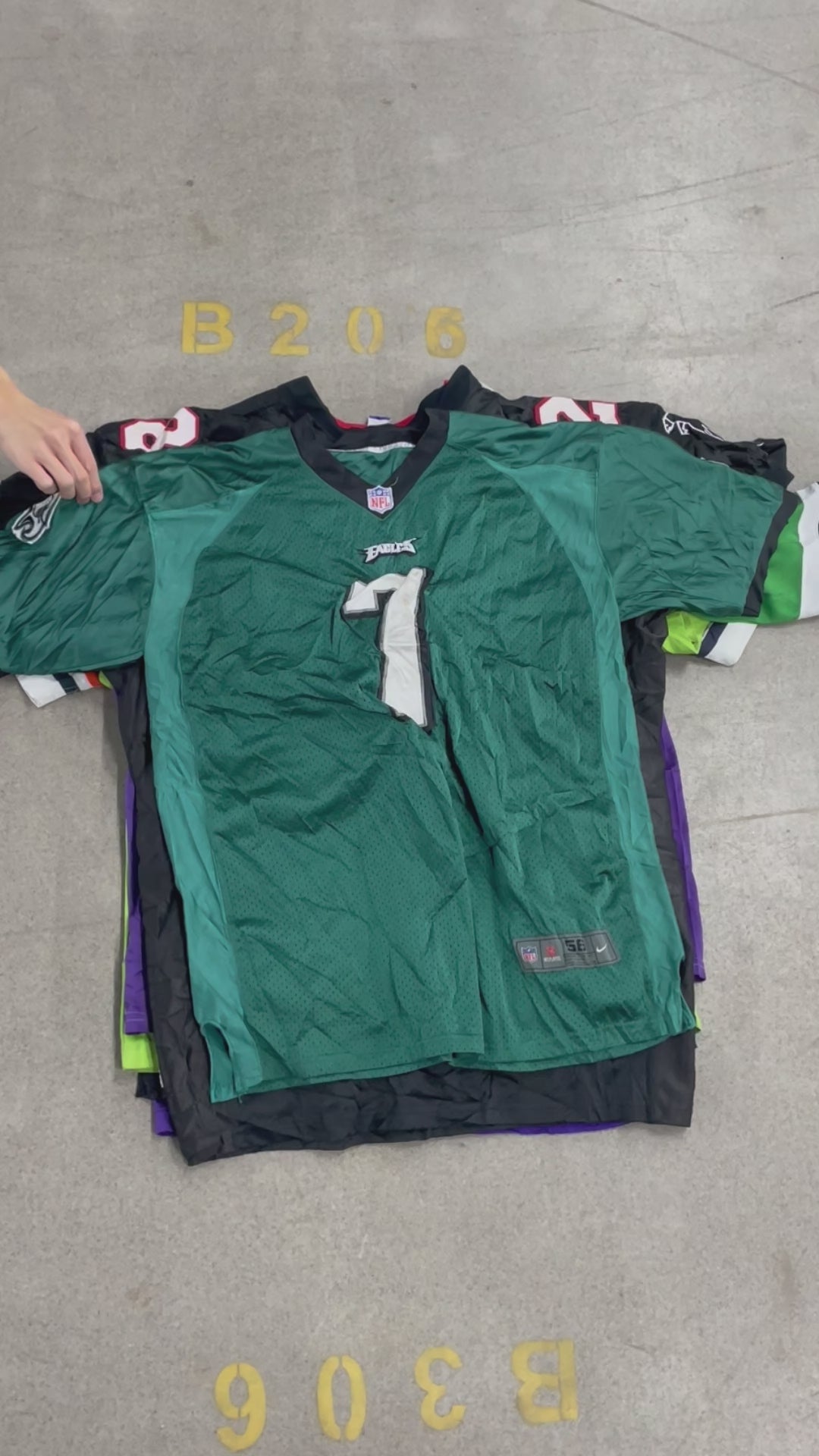 Collection of 50X PRO NFL/NBA/NHL JERSEYS GRADE B in a gallery layout