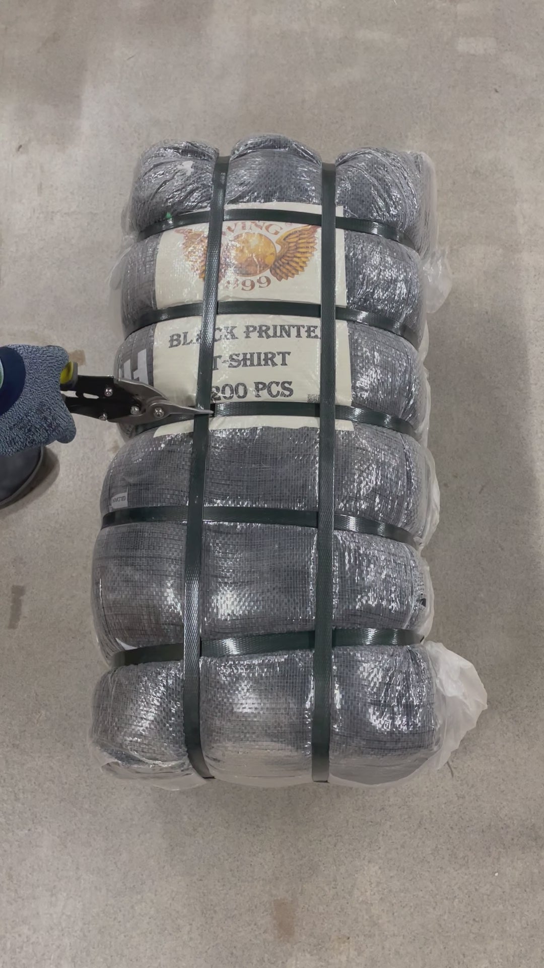 Collection of 100X BLACK PRINTED T-SHIRTS in a gallery layout