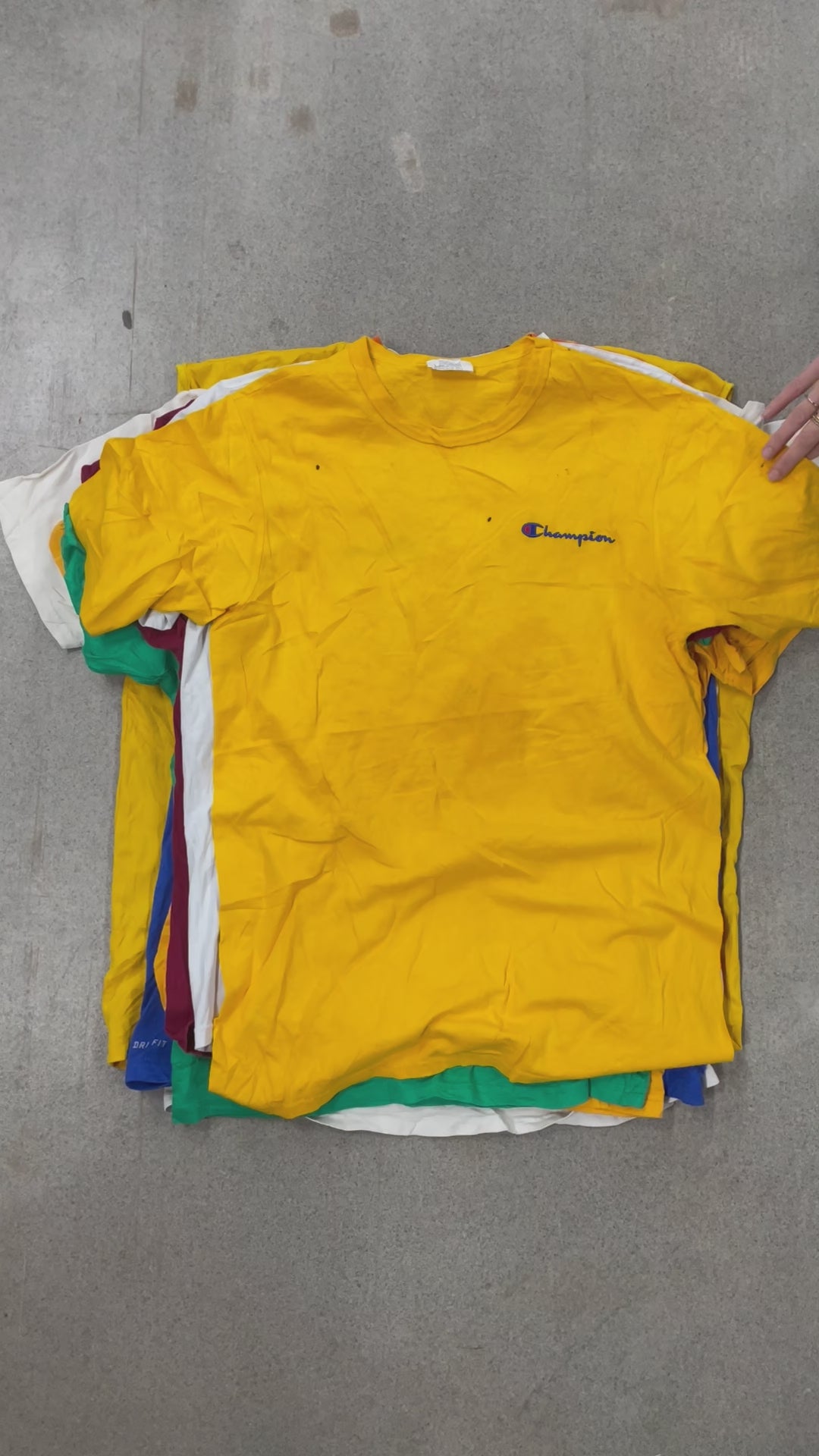 Collection of 100X BRANDED SPORTS T-SHIRT (GRADE B) in a gallery layout