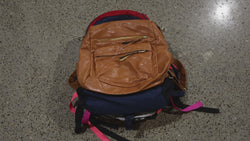 Collection of Brand school bag display in a gallery layout