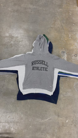 Collection of 50X RUSSEL HOODED SWEATS in a gallery layout