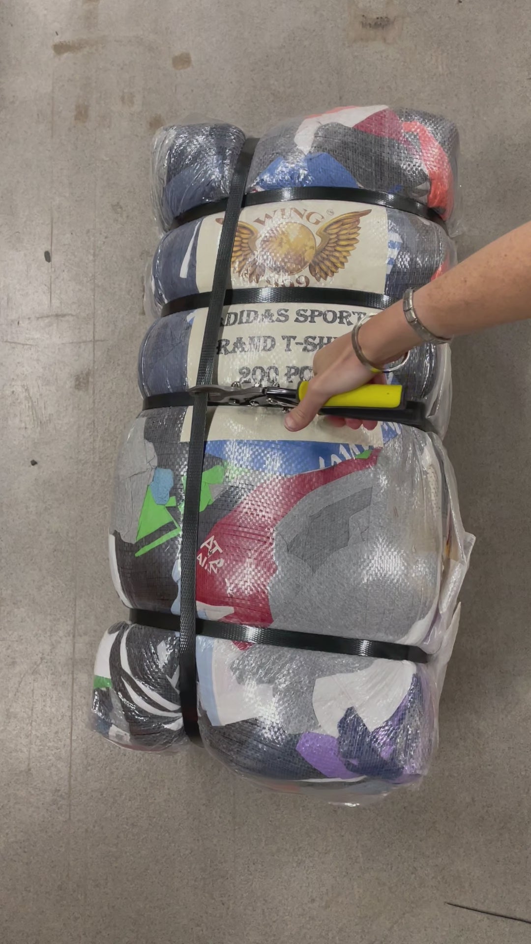 Collection of 100X ADIDAS SPORT BRAND T-SHIRT in a gallery layout