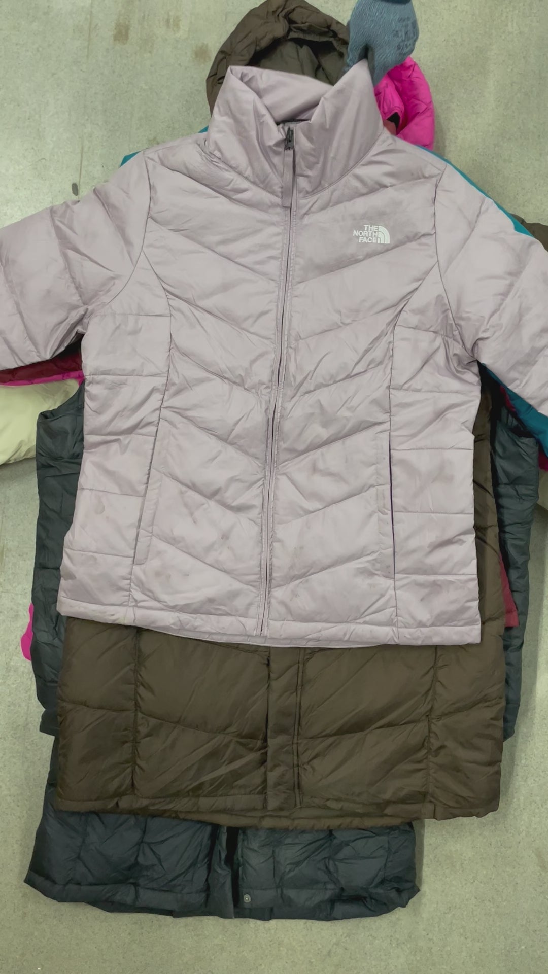 Collection of 15X NORTH FACE PUFFER JACKETS in a gallery layout