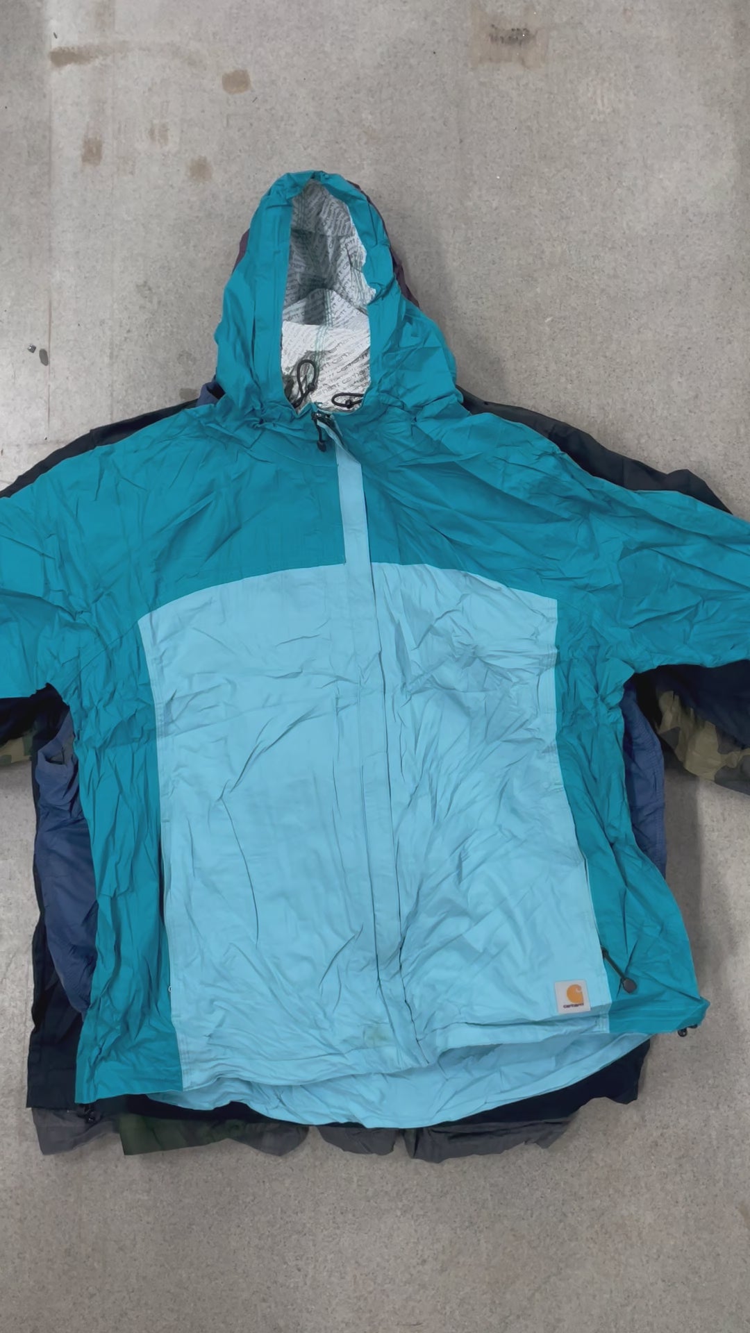 Collection of 25X CARHARTT NYLON JACKETS in a gallery layout