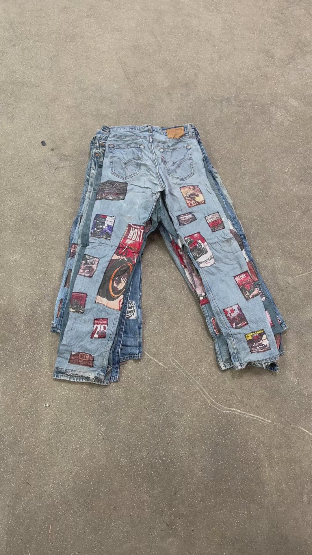 Collection of 50X PATCHWORK 501 PANTS in a gallery layout