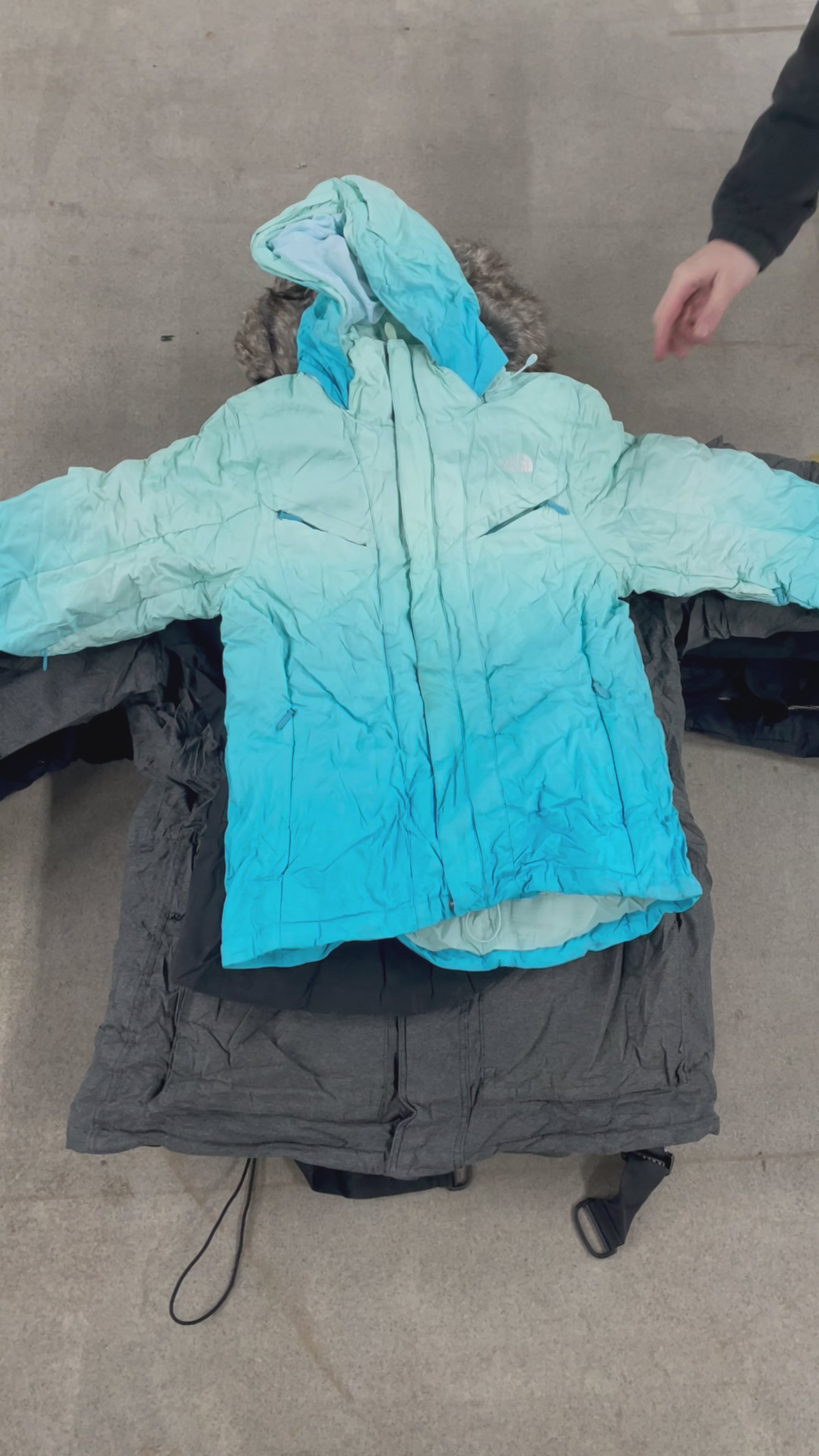 Collection of 25X NYLON NORTH FACE JACKETS in a gallery layout