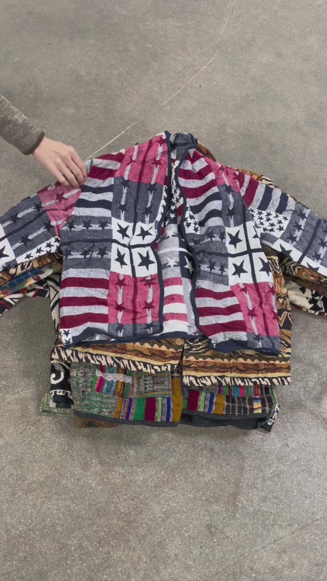 Collection of 25X VINTAGE EMBROIDERED JACKETS in a gallery layout