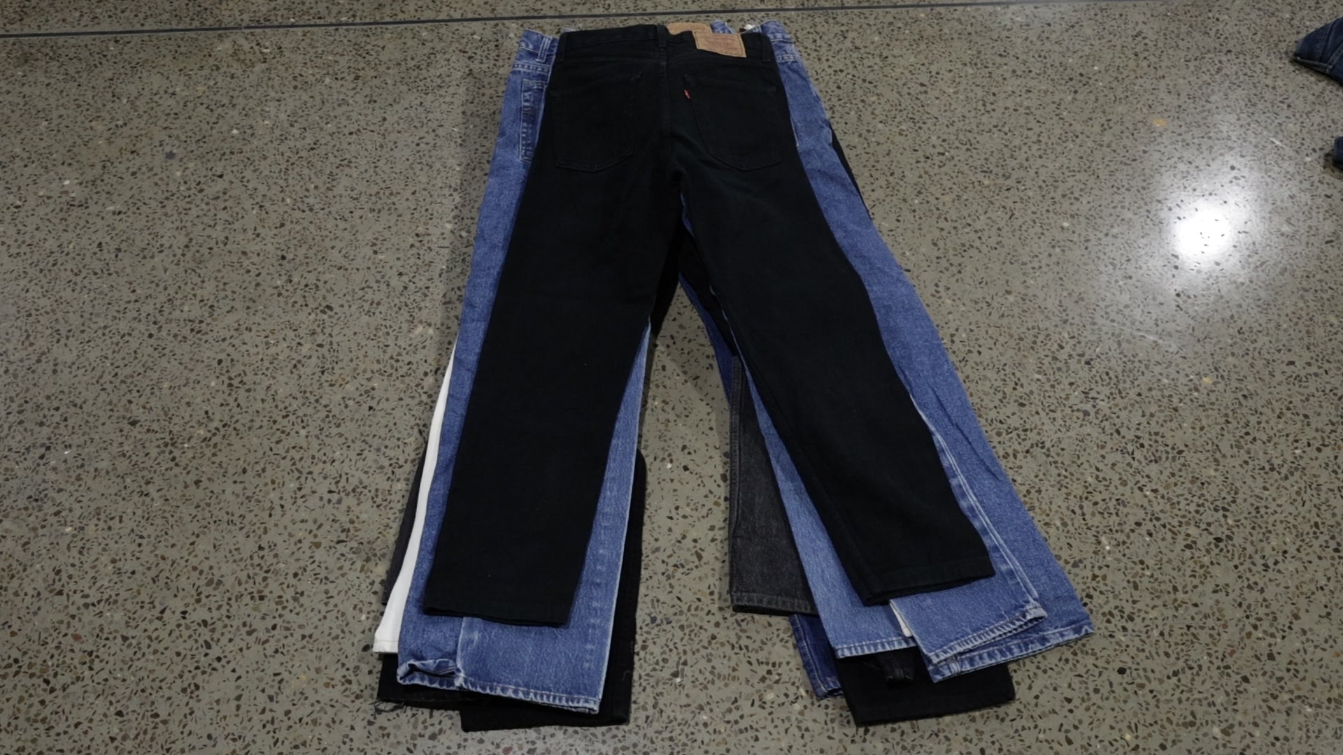 Collection of 50X 501 USA JEANS in a gallery layout