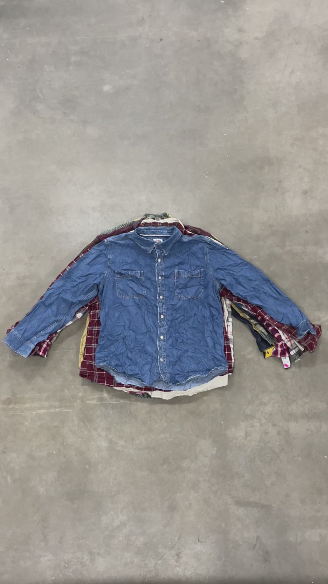 Collection of 100X LEVIS LEE WRANGLER SHIRTS in a gallery layout