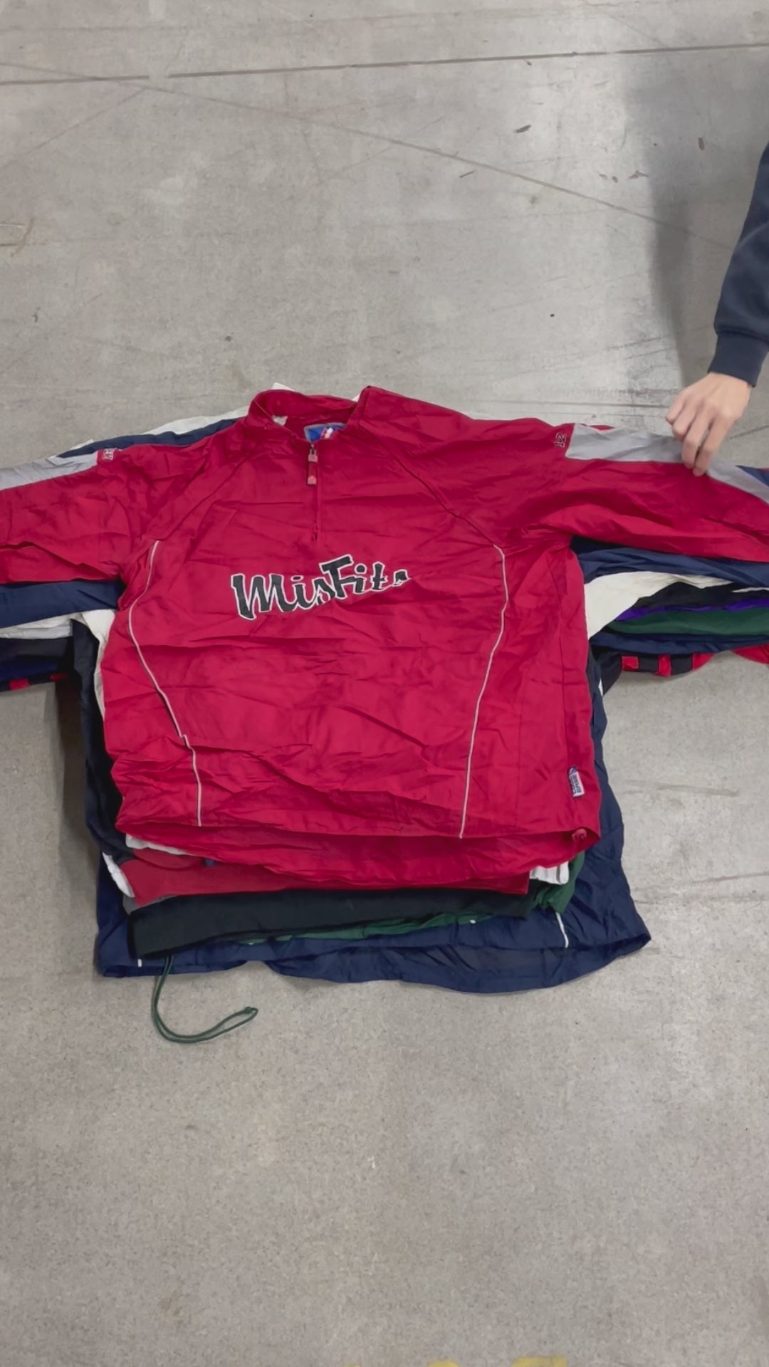 Collection of 50X BRANDED WINDBREAKER TOPS in a gallery layout