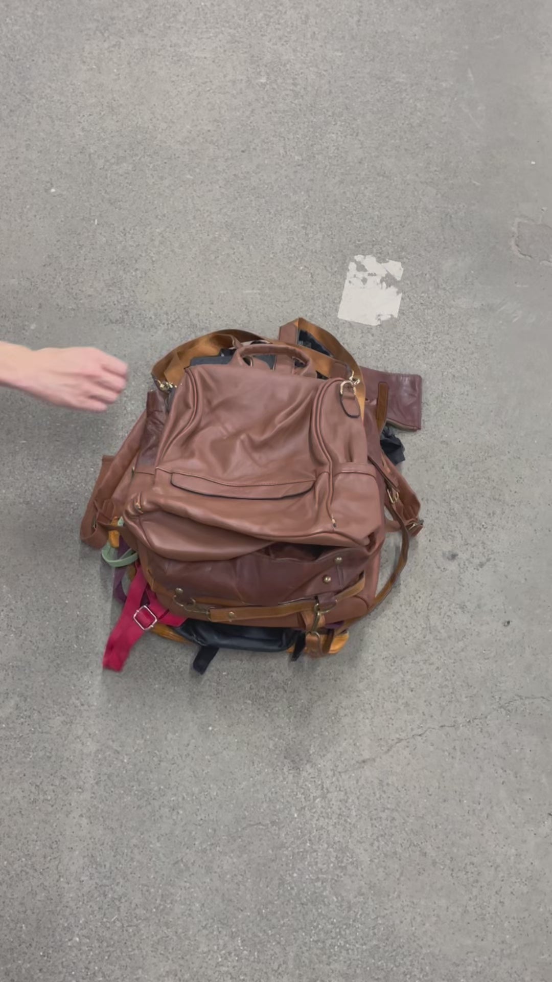 Collection of 20X LEATHER  BACKPACKS in a gallery layout
