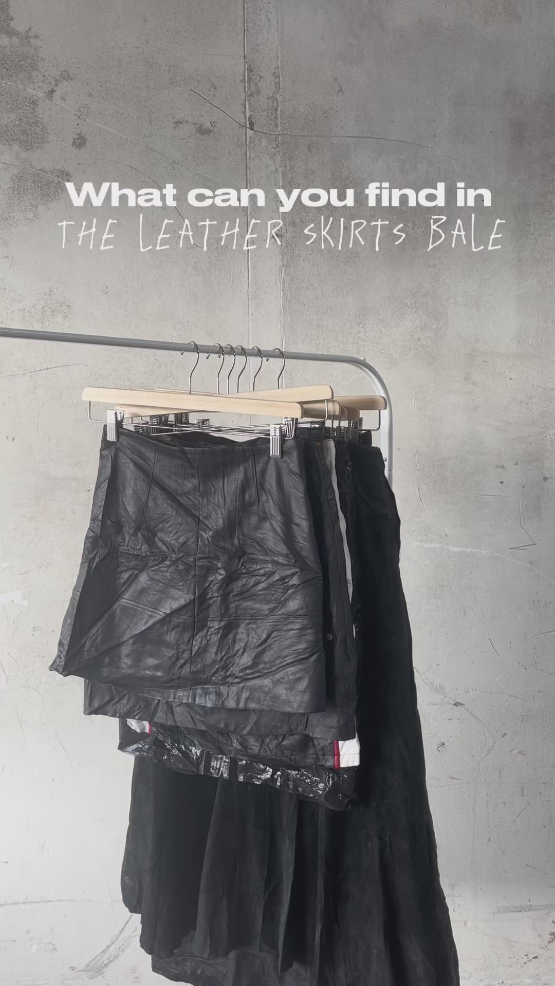 Collection of 50X LEATHER SKIRTS in a gallery layout