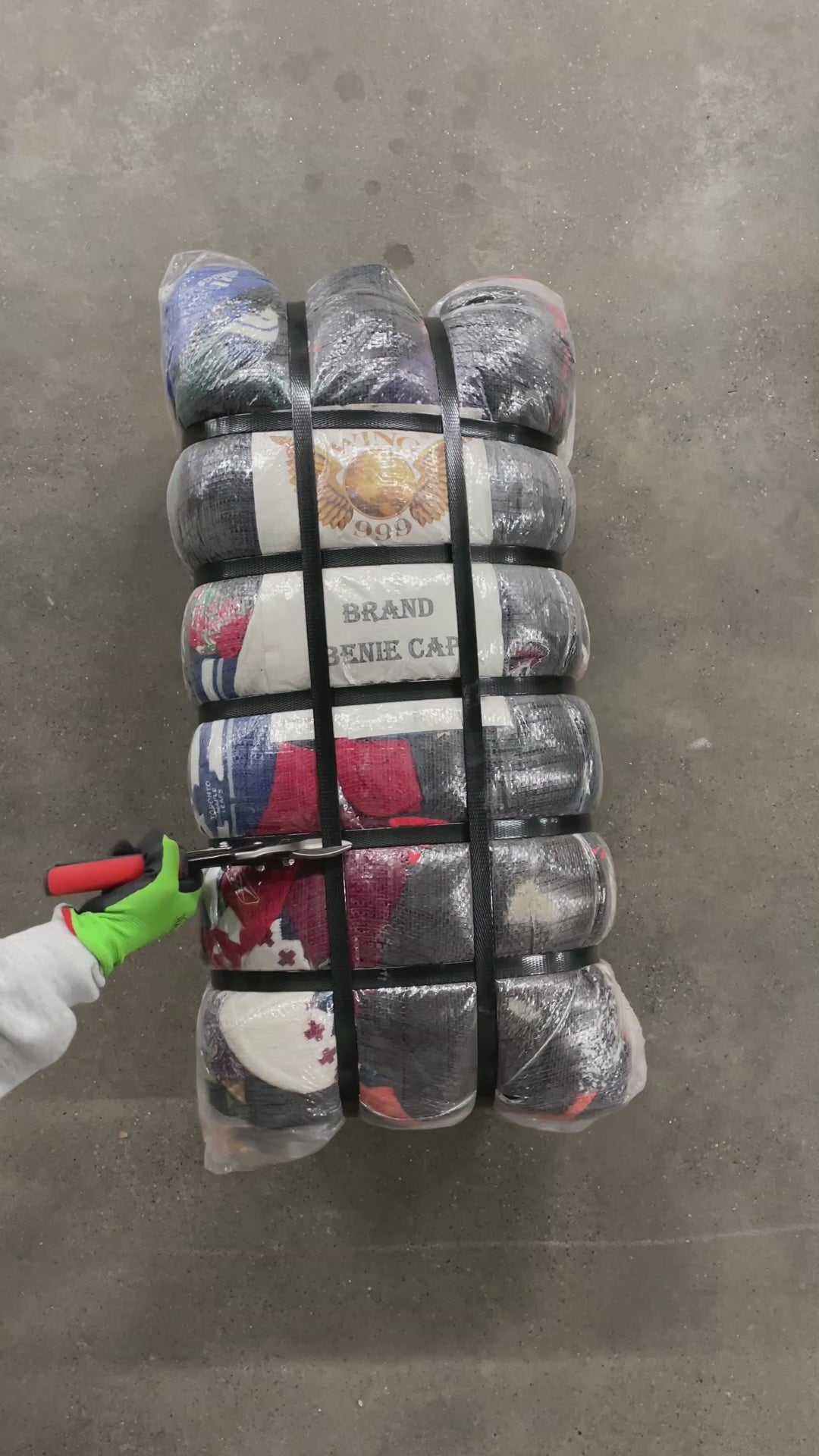 Collection of 100X BRANDED BEANIES in a gallery layout